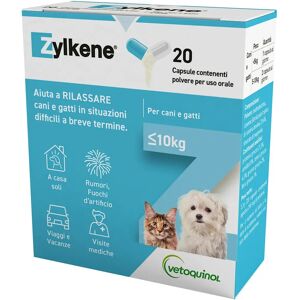 Vetoquinol Zylkene 75 mg - Sollievo dallo Stress per Gatti e Piccoli Cani Vetoquinol Zylkene 75 mg - Sollievo dallo Stress per Gatti e Piccoli Cani