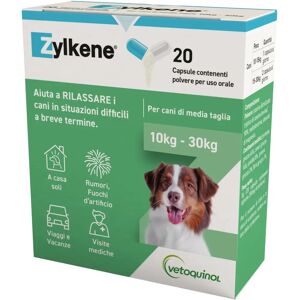 Vetoquinol Zylkene 225 mg Stressondersteuning voor Honden - 20 Capsules Vetoquinol Zylkene 225 mg Stressondersteuning voor Honden - 20 Capsules