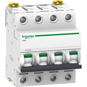 Schneider Electric A9F94463 Interruptor de Circuito - 4P, 63A, Curva C, 15kA Schneider Electric A9F94463 Interruptor de Circuito - 4P, 63A, Curva C, 15kA