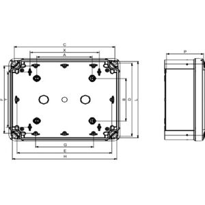 Schneider Electric NSYTBS191210H Gray Wall Box - Electrical enclosure Schneider Electric NSYTBS191210H Gray Wall Box - Electrical enclosure