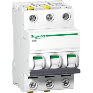 Schneider Electric A9F08363 Automatsikring - 3-polig 63A D - IEC 60898-1 Schneider Electric A9F08363 Automatsikring - 3-polig 63A D - IEC 60898-1