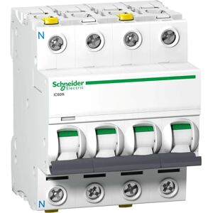Schneider Electric A9F04763 Automaat - 63A, 3P+N, Wit Schneider Electric A9F04763 Automaat - 63A, 3P+N, Wit