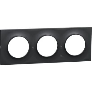Schneider Odace styl - Plaque 2 postes - Anthracite - Publicité Schneider Odace styl - Plaque 2 postes - Anthracite - Publicité