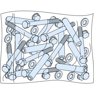 Schneider Electric PrismaSeT P - Vis et accessoires - 10 pcs - pour rack serveur Schneider Electric PrismaSeT P - Vis et accessoires - 10 pcs - pour rack serveur