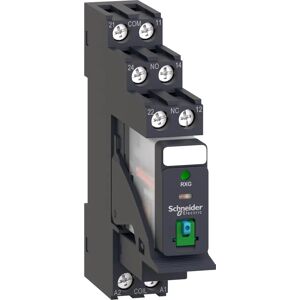 Schneider Electric RXG22BDPV - IP20 DPDT relæ - 24V - Sort Schneider Electric RXG22BDPV - IP20 DPDT relæ - 24V - Sort