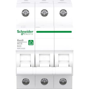 Schneider Electric R9F23320 - Leitungsschutzschalter 3P, 20A, IP20 Schneider Electric R9F23320 - Leitungsschutzschalter 3P, 20A, IP20