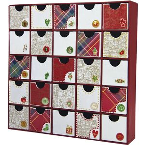 Decopatch Multi-Drawer Advent Calendar - 25x25cm Decopatch Multi-Drawer Advent Calendar - 25x25cm