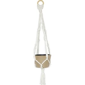 Décopatch Grande sospensione in macramé con vaso - Pendant Light Décopatch Grande sospensione in macramé con vaso - Pendant Light