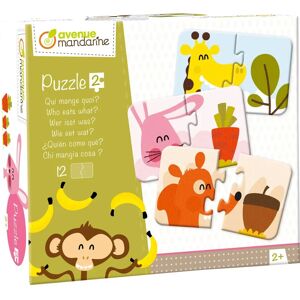 Avenue Mandarine Puzzle Éducatif 2 Pièces Animaux & Aliments - Publicité Avenue Mandarine Puzzle Éducatif 2 Pièces Animaux & Aliments - Publicité