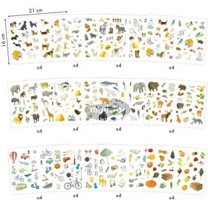 Clairefontaine AE017O Kids' Stickers - 48 Sheets, 1692 Stickers Clairefontaine AE017O Kids' Stickers - 48 Sheets, 1692 Stickers