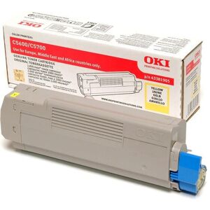 OKI 43381905 Toner Cartridge - C5600/5700 Series - Yellow OKI 43381905 Toner Cartridge - C5600/5700 Series - Yellow