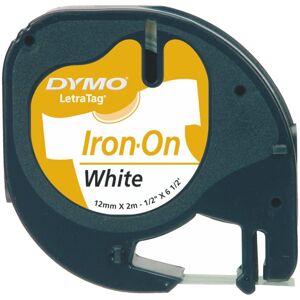 Dymo Black on White Label Tape - Thermal Transfer - 1.2cm x 2m Dymo Black on White Label Tape - Thermal Transfer - 1.2cm x 2m