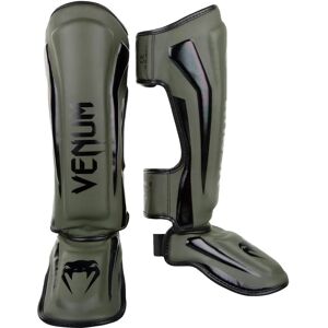 Venum Elite Lehká lehátka s hákem a smyčkem - Khaki/Black M - Shin Guards Venum Elite Lehká lehátka s hákem a smyčkem - Khaki/Black M - Shin Guards