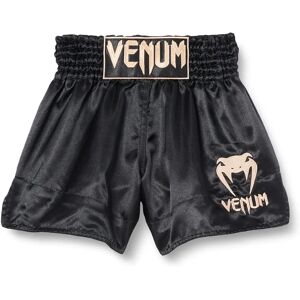 Venum Classic Muay Thai Shorts - Zwart/Gold 2XL Venum Classic Muay Thai Shorts - Zwart/Gold 2XL