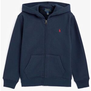 Polo Ralph Lauren Blue Hoodie - Logo-Embroidered Hoodie with Polo Pony Motif Polo Ralph Lauren Blue Hoodie - Logo-Embroidered Hoodie with Polo Pony Motif