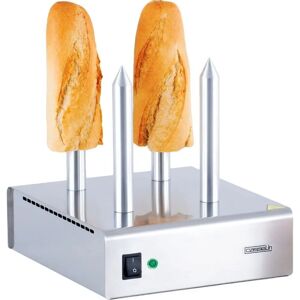 Riscaldatore di pane elettrico per hot dog - 4 piastre in acciaio inox Riscaldatore di pane elettrico per hot dog - 4 piastre in acciaio inox