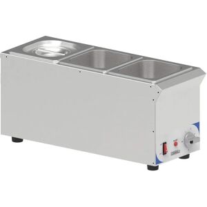 Casselin Rostfritt Stål Bain Marie - 3 GN 1/6, Kompakt, 40-95°C Casselin Rostfritt Stål Bain Marie - 3 GN 1/6, Kompakt, 40-95°C