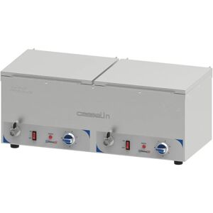 Casselin CBMECS2 - Bain-marie doppio per salsicce - 2 x GN 1/2 - 150mm Casselin CBMECS2 - Bain-marie doppio per salsicce - 2 x GN 1/2 - 150mm
