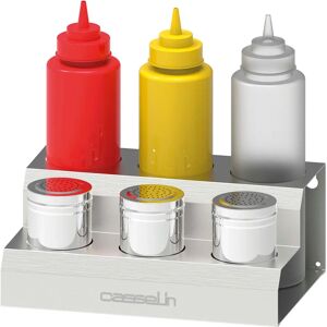 Soporte para botellas con especias y salsa Casselin Soporte para botellas con especias y salsa Casselin