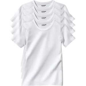 Vertbaudet White Cotton T-shirt Set - Short Sleeve, Ribbed Neck - T-shirts Vertbaudet White Cotton T-shirt Set - Short Sleeve, Ribbed Neck - T-shirts