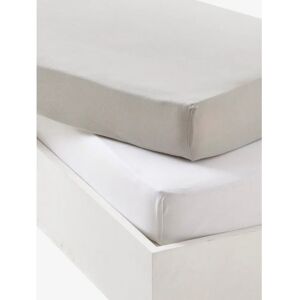 VERTBAUDET Baby Sheets Set - Elastic Jersey - Light Gray - Baby Sheets VERTBAUDET Baby Sheets Set - Elastic Jersey - Light Gray - Baby Sheets