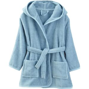 Vertbaudet Light Blue Kids Hooded Bathrobe - Bathrobe Vertbaudet Light Blue Kids Hooded Bathrobe - Bathrobe