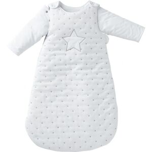 Vertbaudet Baby Sleeping Bag - Removable Sleeves - Star Pattern - White - 6/18M Vertbaudet Baby Sleeping Bag - Removable Sleeves - Star Pattern - White - 6/18M