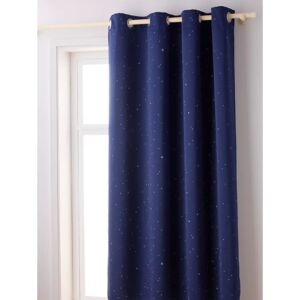 Vertbaudet Blue Star-Print Blackout Curtain - 135x180cm Vertbaudet Blue Star-Print Blackout Curtain - 135x180cm