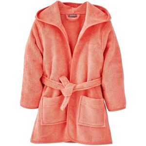 Vertbaudet Children Hooded Bathrobe - Coral Pink, Orange, 8A - Kids' Bathrobe Vertbaudet Children Hooded Bathrobe - Coral Pink, Orange, 8A - Kids' Bathrobe
