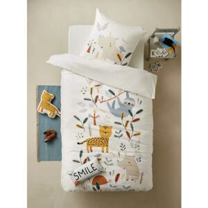 Vertbaudet Ivory Jungle Paradise Kids Bedding Set - 140x200cm Vertbaudet Ivory Jungle Paradise Kids Bedding Set - 140x200cm
