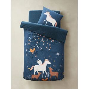 Ensemble de housse de couette Vertbaudet Forêt Enchantée Bleu Enfants Ensemble de housse de couette Vertbaudet Forêt Enchantée Bleu Enfants
