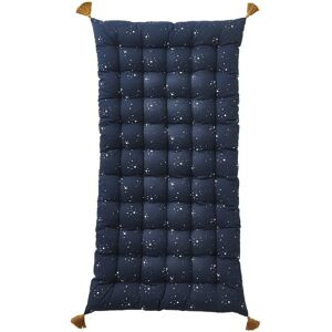 Vertbaudet Blue Dark Pompom Floor Mat - Kid's Play & Resting Space Vertbaudet Blue Dark Pompom Floor Mat - Kid's Play & Resting Space