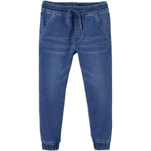 Vertbaudet Boys Stone Denim-Effect Jogger Pants - Pants Vertbaudet Boys Stone Denim-Effect Jogger Pants - Pants
