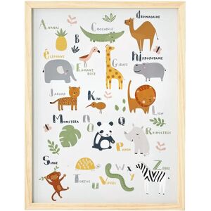 Vertbaudet Jungle Alphabet Frame & Poster - Educational Decor Vertbaudet Jungle Alphabet Frame & Poster - Educational Decor