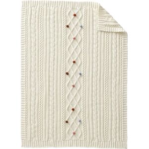Vertbaudet White Tricot Baby Blanket - 75x100 cm Vertbaudet White Tricot Baby Blanket - 75x100 cm