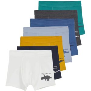 Vertbaudet Ivory Dinosaur Boxer Set of 7 for Boys Vertbaudet Ivory Dinosaur Boxer Set of 7 for Boys