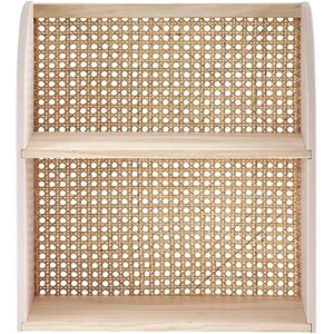 Estantería Vertbaudet - Vieux rosa - Madera ratán 2 niveles Estantería Vertbaudet - Vieux rosa - Madera ratán 2 niveles