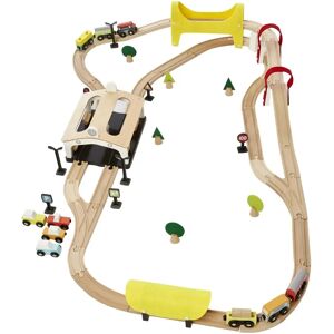 Vertbaudet Conjunto de trem de madeira 66 Peças - Compatível com Todos os Vertbaudet Conjunto de trem de madeira 66 Peças - Compatível com Todos os