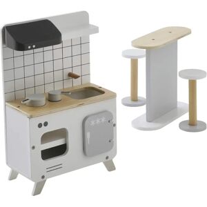 Mobilier de cuisine en bois blanc pour poupée - Vertbaudet - Publicité Mobilier de cuisine en bois blanc pour poupée - Vertbaudet - Publicité
