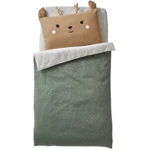 Vertbaudet Green Forest Baby Duvet Cover - Floral & Gold Dots Vertbaudet Green Forest Baby Duvet Cover - Floral & Gold Dots