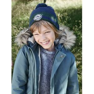 Vertbaudet Recycled Polyester Sherpa Hooded Parka - Boys Vertbaudet Recycled Polyester Sherpa Hooded Parka - Boys