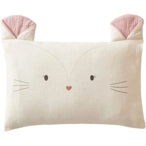 VERTBAUDET Housse de coussin bébé - Gaze de coton visage de souris 40x60cm VERTBAUDET Housse de coussin bébé - Gaze de coton visage de souris 40x60cm