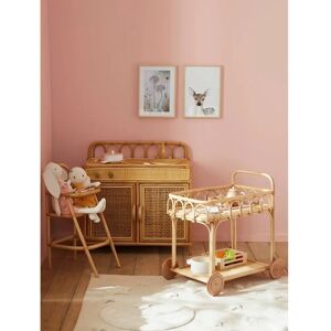 Vertbaudet Conjunto de Cocina de Ratán Natural - Juguete de Cocina Vertbaudet Conjunto de Cocina de Ratán Natural - Juguete de Cocina