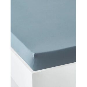 Drap-housse enfant en coton bleu jean Vertbaudet Drap-housse enfant en coton bleu jean Vertbaudet