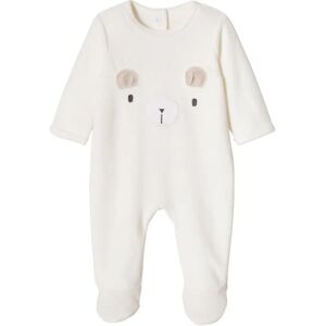 Vertbaudet Baby Velour Onesie - Cute Bear - 12M Vertbaudet Baby Velour Onesie - Cute Bear - 12M