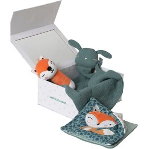 Coffret Cadeau Forêt Enchantée Orange - Ensemble bébé avec peluche, hochet, livre Coffret Cadeau Forêt Enchantée Orange - Ensemble bébé avec peluche, hochet, livre