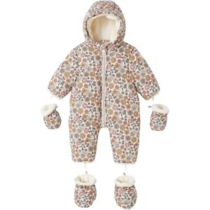 Vertbaudet Baby Overall - Floral Fleece Winter Wear for 12 Months Vertbaudet Baby Overall - Floral Fleece Winter Wear for 12 Months