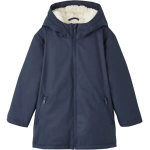 Vertbaudet Navy Blue Sherpa Lined Raincoat - Raincoat Vertbaudet Navy Blue Sherpa Lined Raincoat - Raincoat