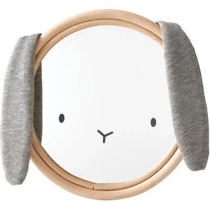 Miroir rotin et oreilles de lapin en tissu gris - Mirror Miroir rotin et oreilles de lapin en tissu gris - Mirror