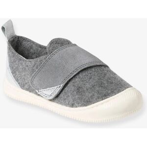 Vertbaudet Baby Grey Felt Slippers - Baby slippers Vertbaudet Baby Grey Felt Slippers - Baby slippers